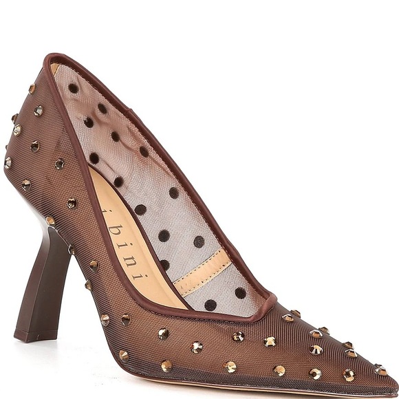 NWOB $98 Gianni Bini
DarcieeTwo Mesh Rhinestone Pointed Toe Curved Heel Pumps - - Picture 1 of 1